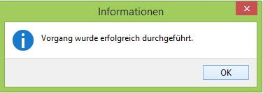 Datensicherung erfolgreich